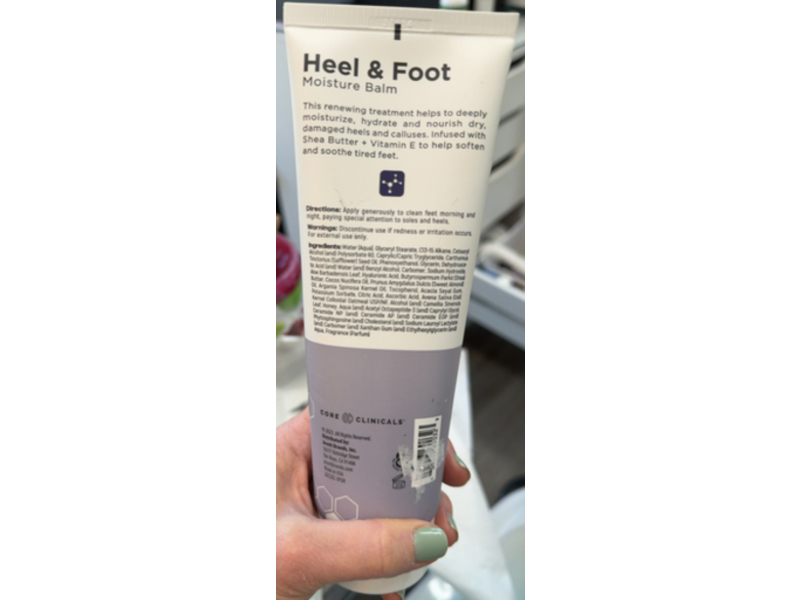 Core Clinicals, Heel & Foot Moisture Balm, Lavender + Mint, 8 fl oz/236 mL