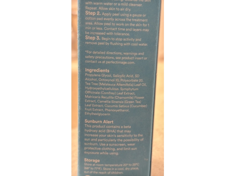 Perfect Image Gel Peel, 20% Salicylic, 1 oz/30 mL