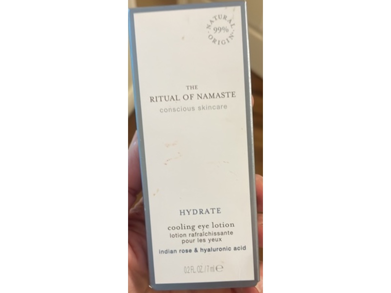 Rituals Hydrate Cooling Eye Lotion, Indian Rose & Hyaluronic Acid, o.2 fl oz/7 mL