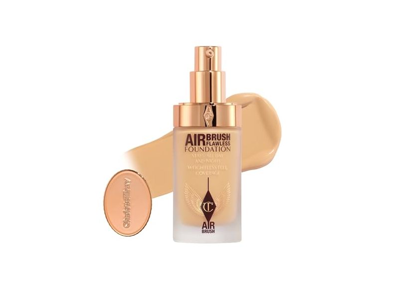 Charlotte Tilbury Airbrush Flawless Foundation, 6 Neutral, 1.0 fl oz/30 mL