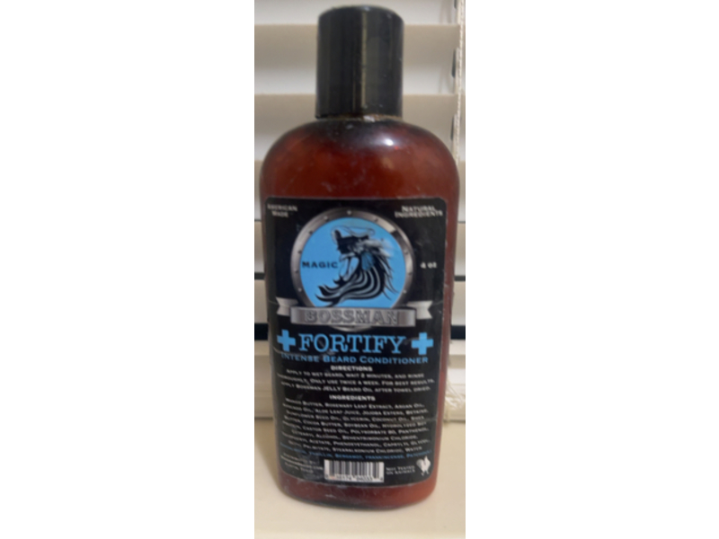 Bossman Fortify Intense Beard Conditioner, Magic Scent, 4 oz