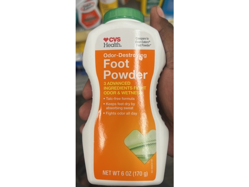 CVS Health Odor-Destroying Foot Powder, 6 oz/170 g