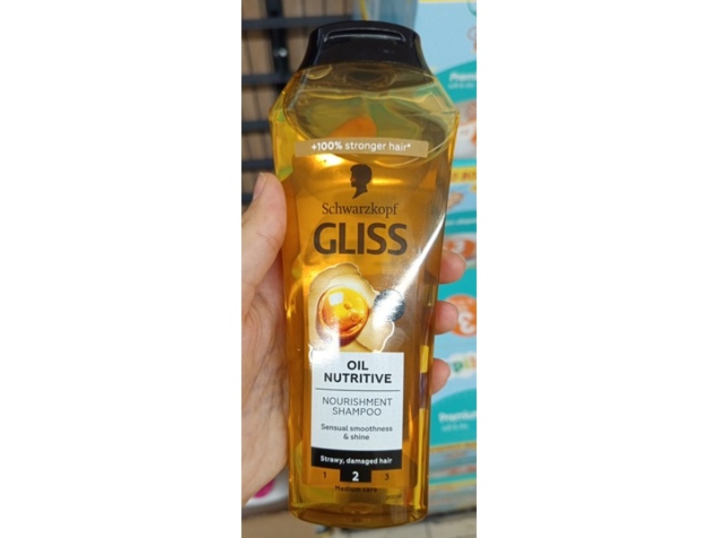 Schwarzkopf Gliss Nutritive Oil Nourishment Shampoo, Medium Care, 250 mL