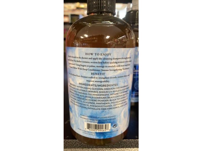 Camille Rose Black Castor Oil + Chebe Treatment Shampoo, 12 fl oz/355 mL