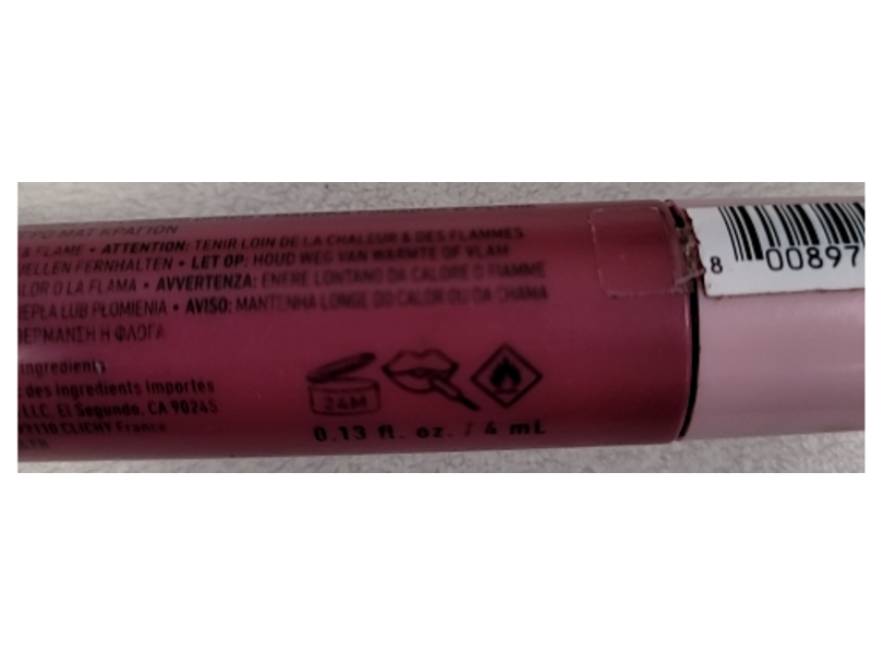 NYX Professional Makeup Lip Lingerie XXL Matte Liquid Lipstick, Peek Show, 0.13 fl oz/4 mL