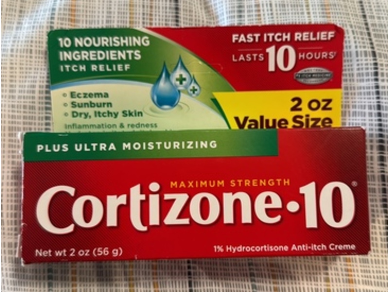 Cortizone-10 Plus Ultra Moisturizing 1% Hydrocortisone Anti-Itch Creme, Maximum Strength, 2 oz/56 g, 3 Pack