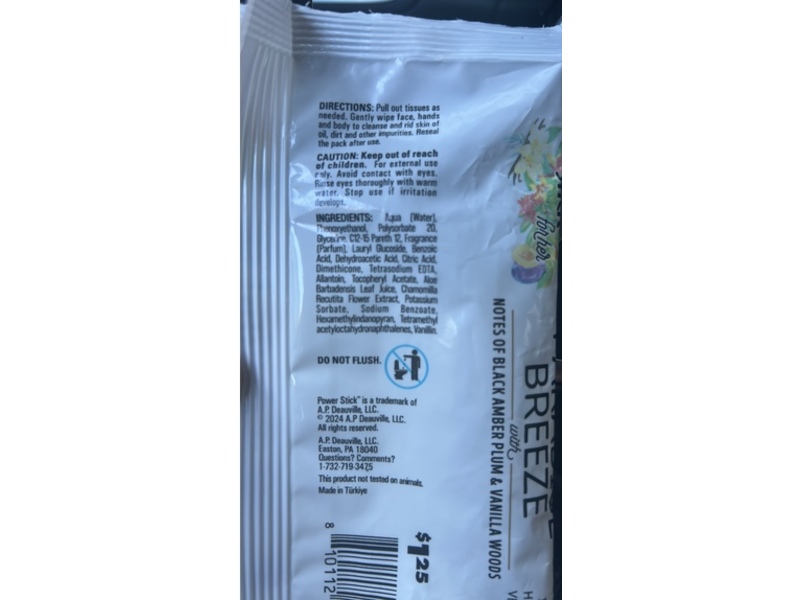 Power Stick Face & Body Wipes, Paradise Breeze, 30 Count