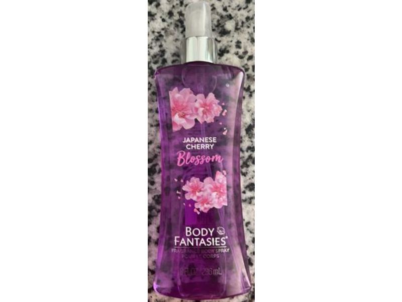 Body Fantasies Fragrance Body Spray, Japanese Cherry Blossom, 8 fl oz/236 mL