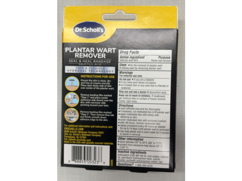 Dr. Scholl's Plantar Wart Remover Discs, 12 Count