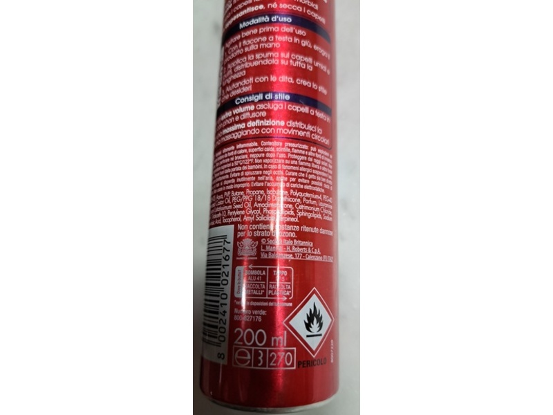 Bilba Spuma Cristalli Liquidi, Extra Strong Hold, 250 mL