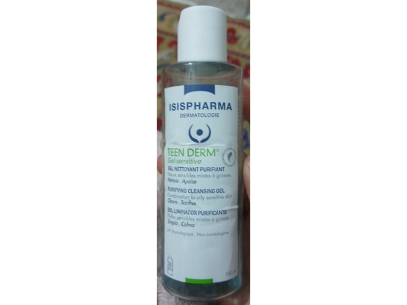 Isispharma Teen Derm Gel Sensitive Purifying Cleansing Gel, 100 mL