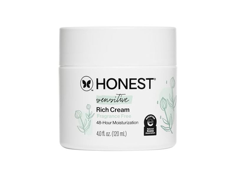 The Honest Company Sensitive Rich Cream, 4 fl oz/120 mL