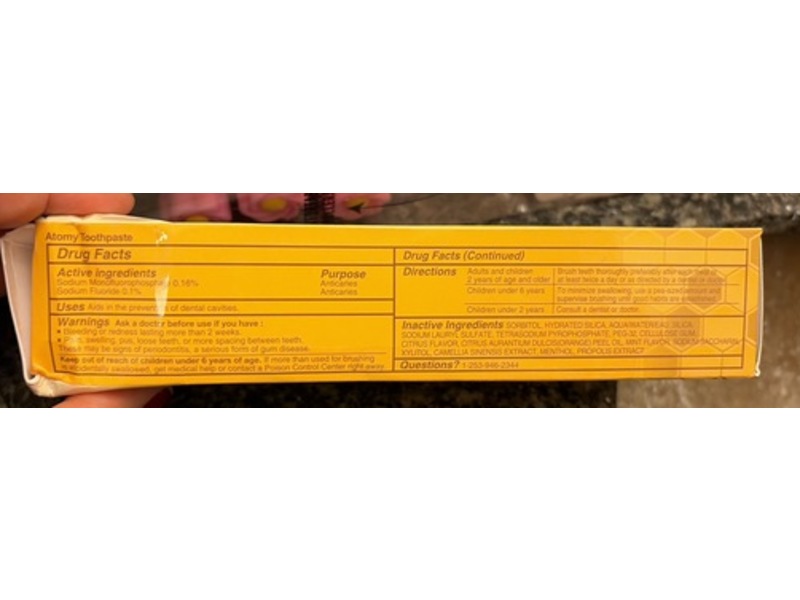 Atomy Toothpaste, Propolis, 7.05 oz/200 g
