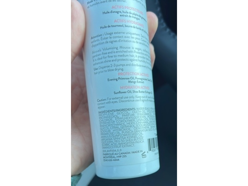 Alcôve Volumizing Mousse, 6.8 fl oz/200 mL