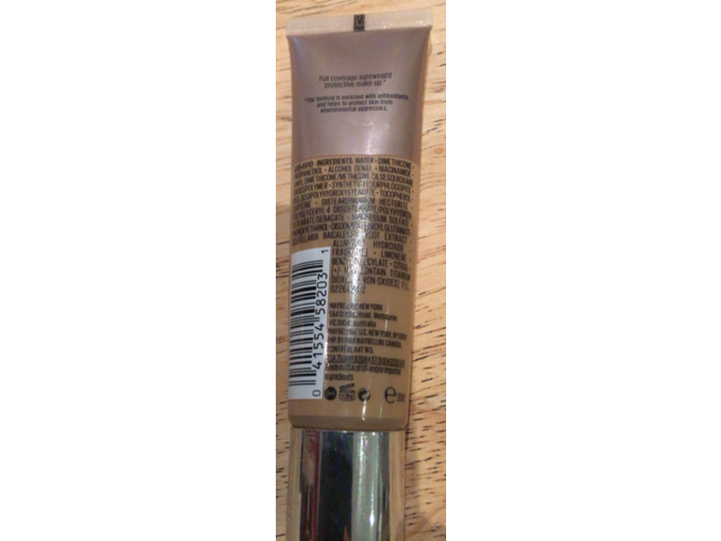 Maybelline Dream Urban Cover Foundation, SPF 40, 220 Natural Beige, 1 fl oz/30 mL