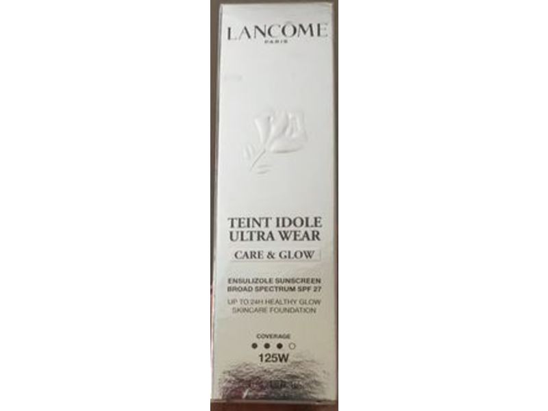 Lancome Teint Idole Ultra Wear Care & Glow Foundation, SPF 27, 125W, 1 fl oz/30 g