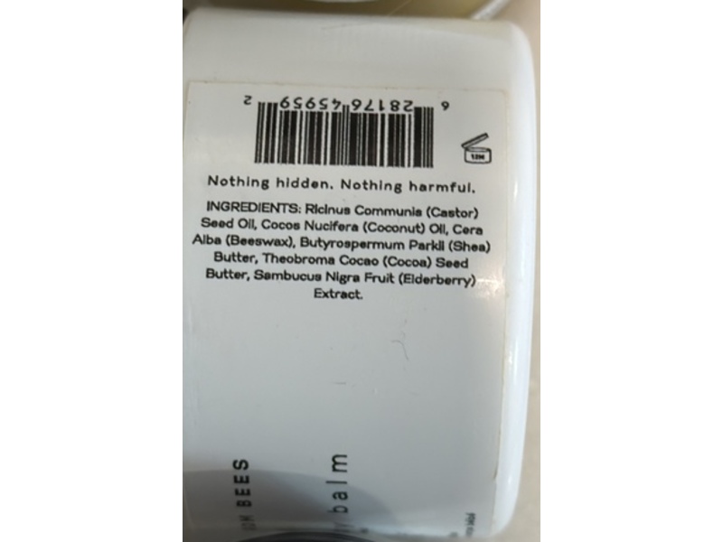 Beauty From Bees Baby Body Balm, Unscented, 2 oz/60 mL