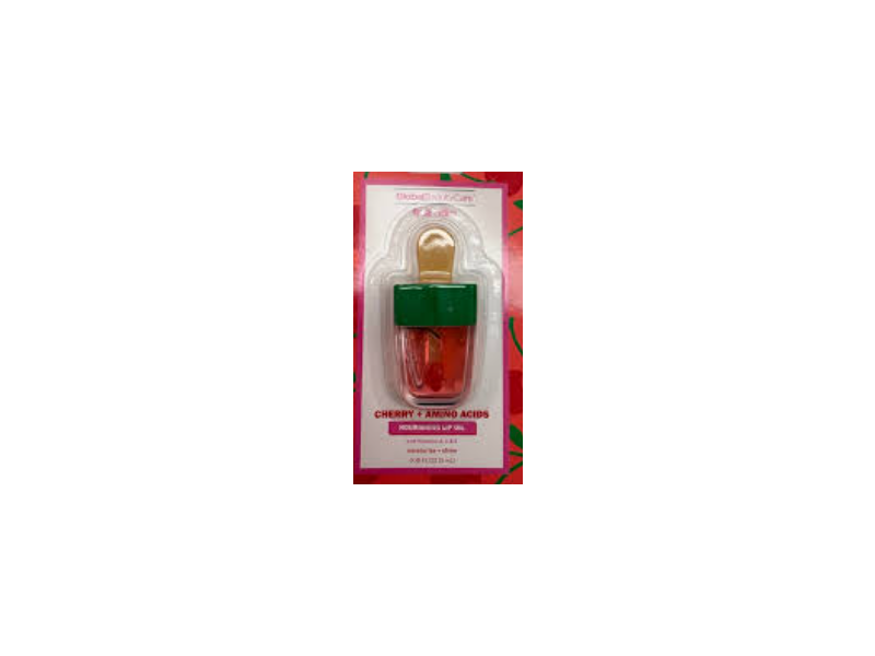 Global Beauty Care Nourishing Lip Oil, Cherry + Amino Acid, 0.18 fl oz/5 mL