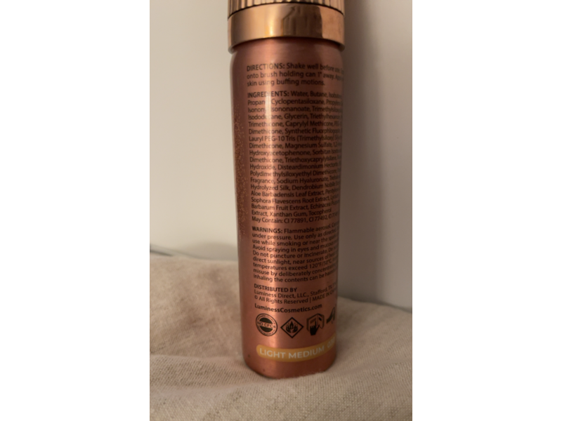 Luminess Silk Airbrush Spray Foundation, 30 Light Medium, 2.36 fl oz/70 mL