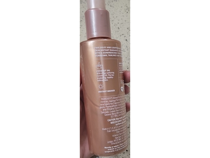 Pink Radiant Body Bronzer, Bronzed Coconut Tint, 8 fl oz/236 mL