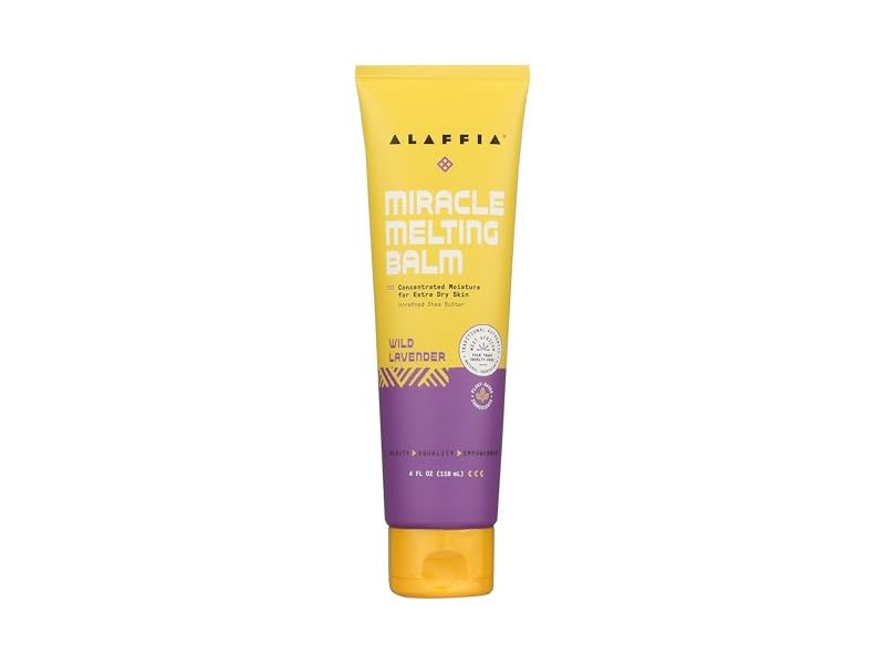 Alaffia Miracle Melting Balm, Wild Lavender, 4 fl oz/118 mL