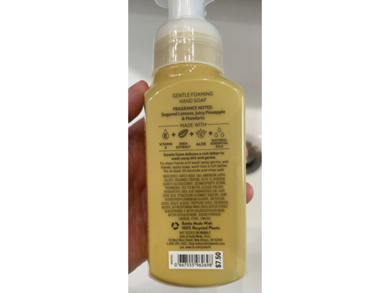 White Barn Sun-washed Citrus Gentle Foaming Hand Soap, Essential Oils, 8.75 fl oz/259 mL