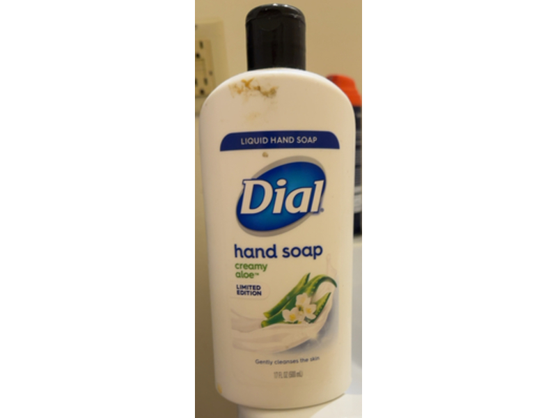Dial Liquid Hand Soap, Creamy Aloe, 17 fl oz/500 mL