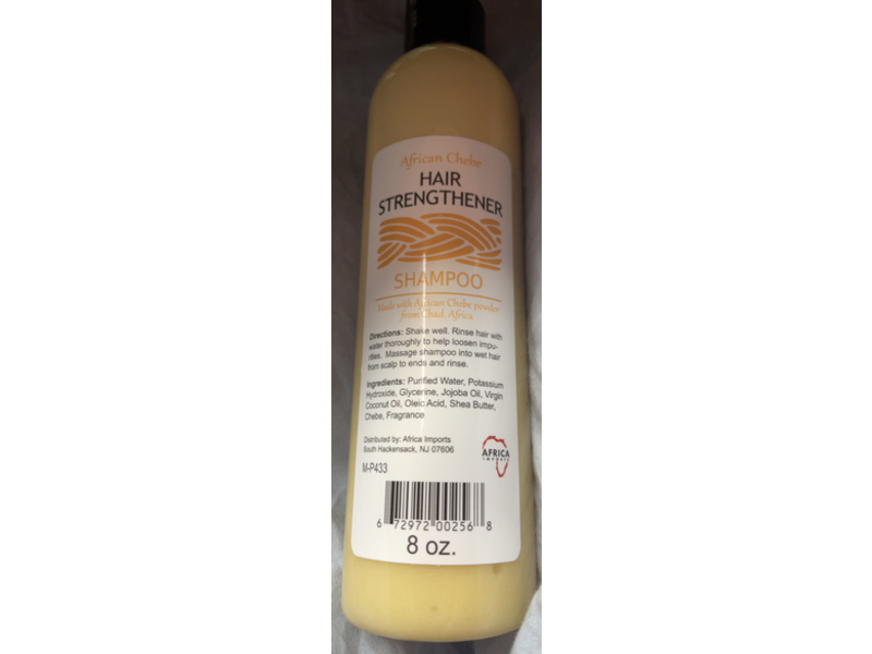 Africa Imports Hair Strengthener Shampoo, African Chebe Powder, 8 oz