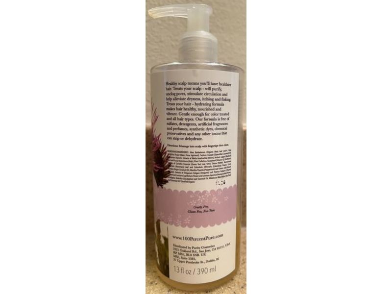 100% Pure Burdock & Neem Healthy Scalp Shampoo, 13 fl oz/390 mL