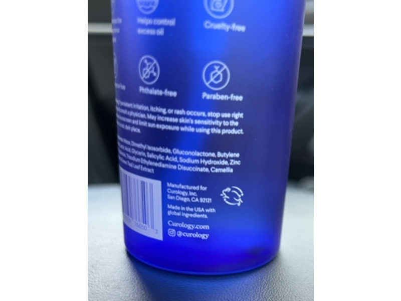 Curology Liquid Pore Exfoliant, 2% BHA, 8% AHA/PHA & 1% Zinc PCA, 4 fl oz/120 mL