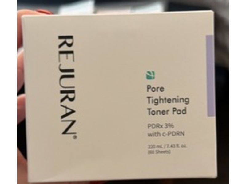 Rejuran Pore Tightening Toner Pad, PDRx® 3% & c-PDRN, 7.43 fl oz/220 mL, 60 Count