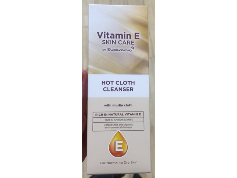 Superdrug Vitamin E Skin Care Hot Cloth Cleanser, 200 mL