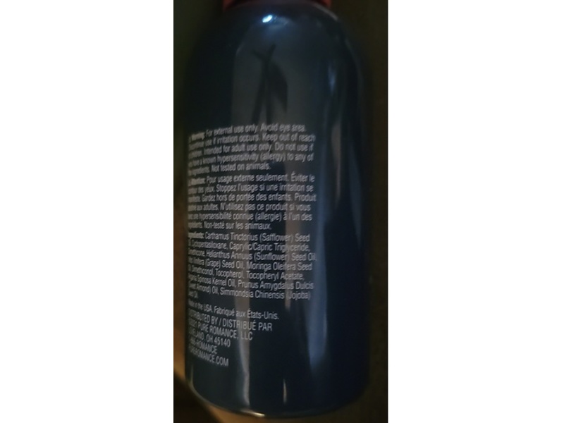 Pure Romance Heli Stretch Mark Minimizing Oil, 4 fl oz/120 mL