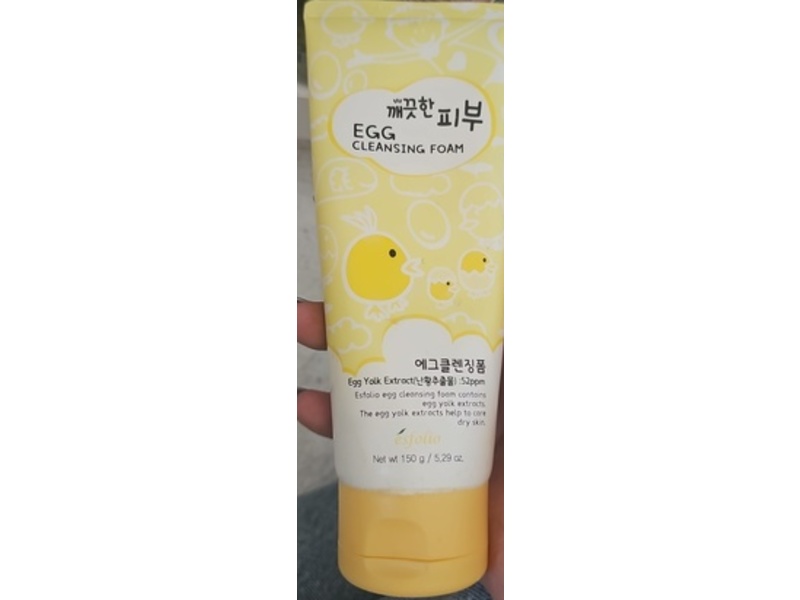 Esfolio Facial Foaming Cleanser, Egg, 5.29 fl oz/150 g