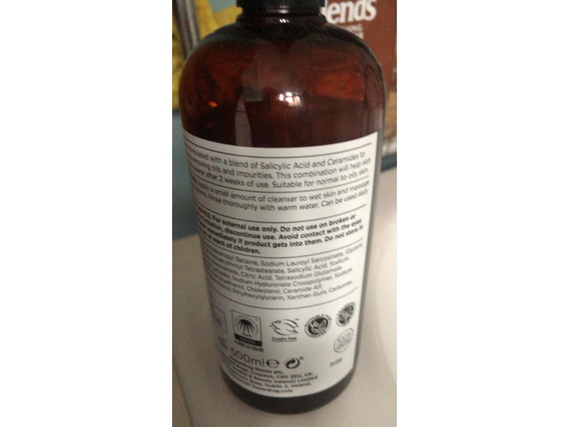 Superdrug Me+ Salicylic Acid, Ceramides, 500 mL