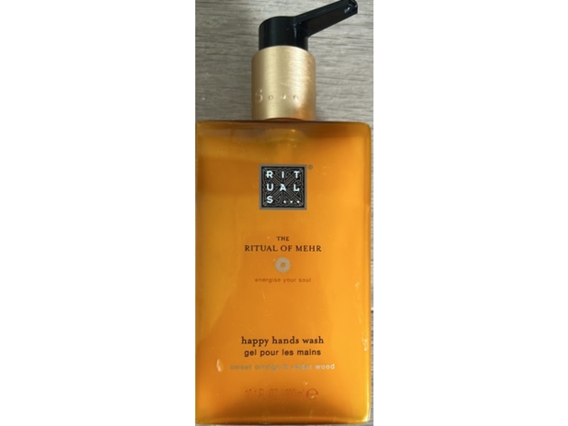 Rituals The Ritual Of Mehr Happy Hands Wash, Orange & Cedar Wood, 10.1 fl oz/800 mL