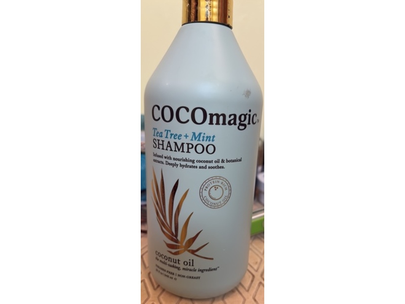 Cocomagic Tea Tree + Mint Shampoo, Coconut Oil, 32 fl oz/946 mL