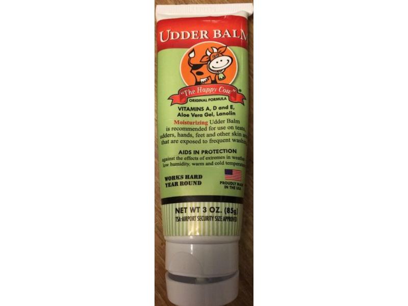 Udder Balm The Happy Cow Moisturizing Udder Balm, 3 oz/85 g