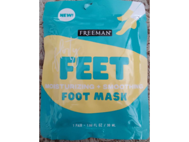 Freeman Flirty Foot Mask, Moisturizing + Soothing, 1 fl oz/30 mL, Pack Of 6