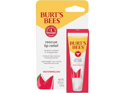Burt's Bees Rescue Lip Relief, Watermelon, 0.35 oz/9.92 g