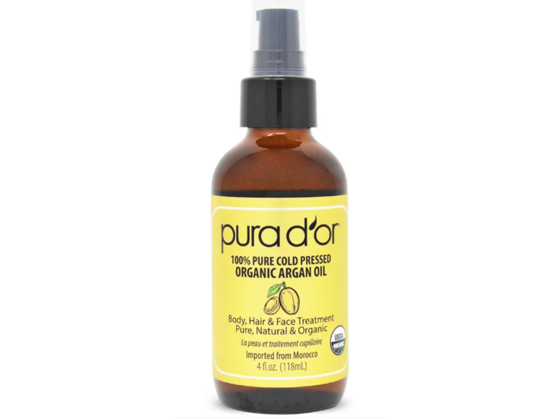 Pura d'or Pured Cold Pressed Organic Argan Oil, 4 fl oz/118 mL