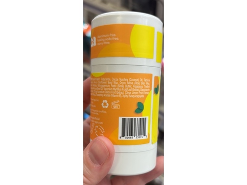 Clean Age Aha Deodorant, Citrus, 2.25 oz/64 g