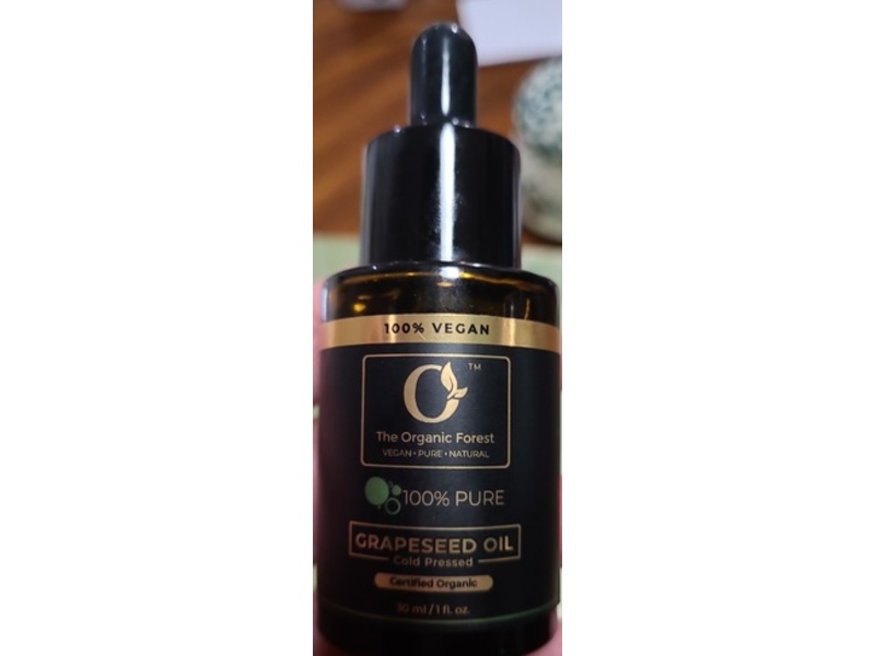The Organic Forest Grapeseed Oil, 1 fl oz/30 mL