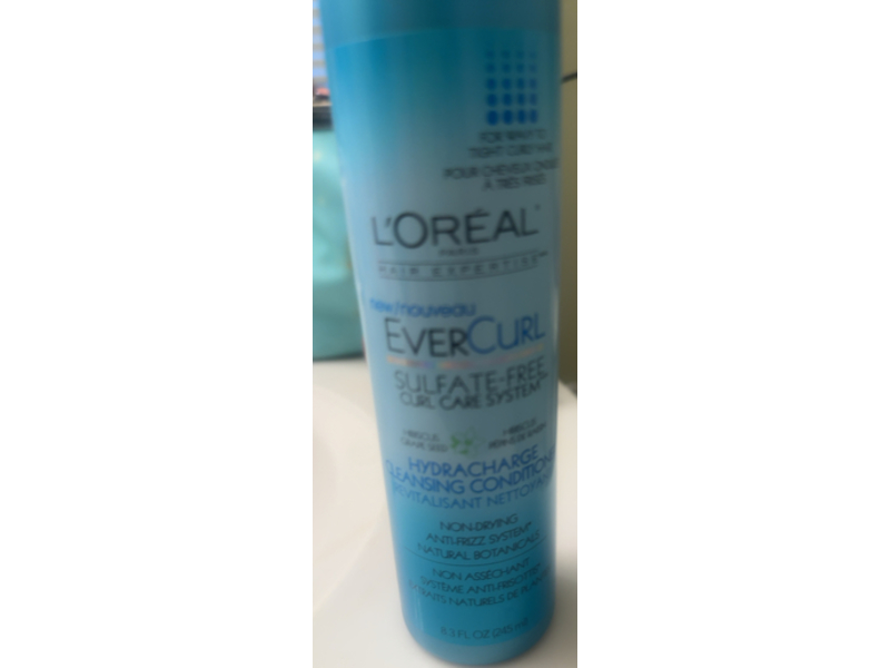 L'Oreal Paris EverCurl Hydracharge Cleansing Conditioner, 8.3 fl oz/245 mL