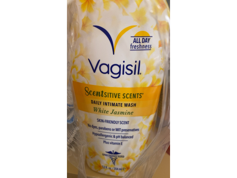 Vagisil Scentsitive Scents Daily Intimate Wash, White Jasmine, 12 fl oz/354 mL, Pack Of 3