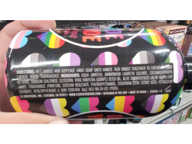 Moonlight Beach Don't Hide Your Pride Hand Soap, Pink Champagne, 16 fl oz/473 mL