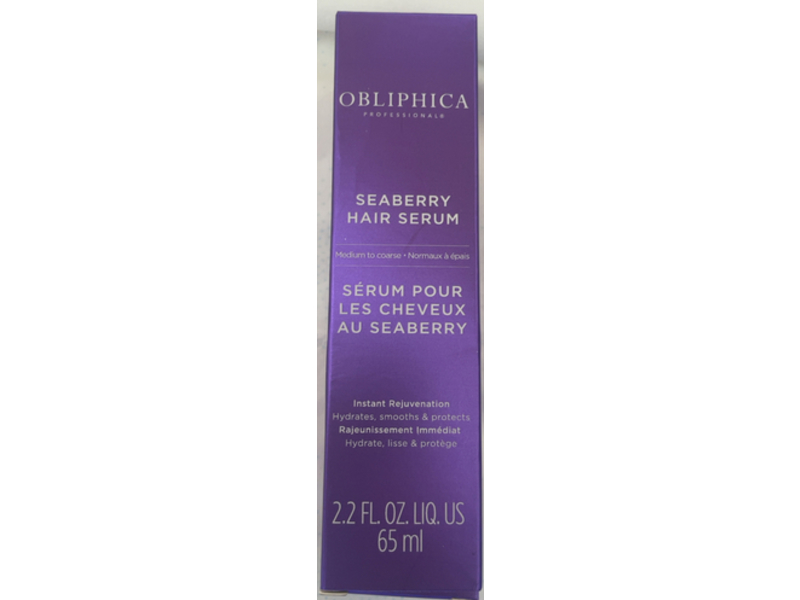 Obliphica Professional Hair Serum, Seaberry, 2.2 fl oz/65 mL