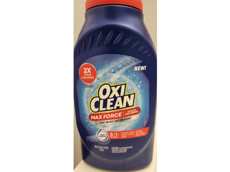 OxiClean Max Force Advance Stain Remover, 45 fl oz/1.33 L