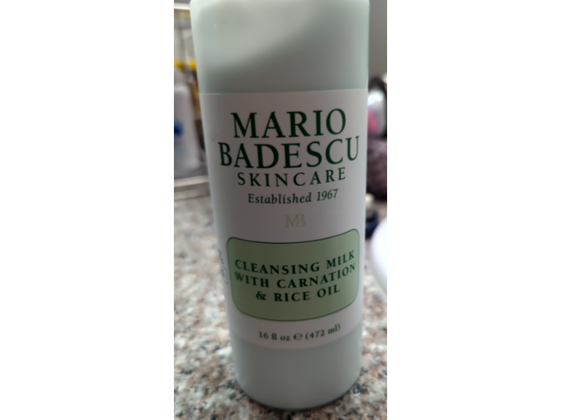 Mario Badescu Skin Care Cleansing Milk, Carnation & Rice Oil, 16 fl oz/472 mL