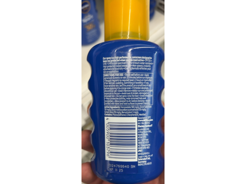 Nivea Sun Ultra Sport Cooling Sunscreen Spray, SPF 50 +, 200 mL